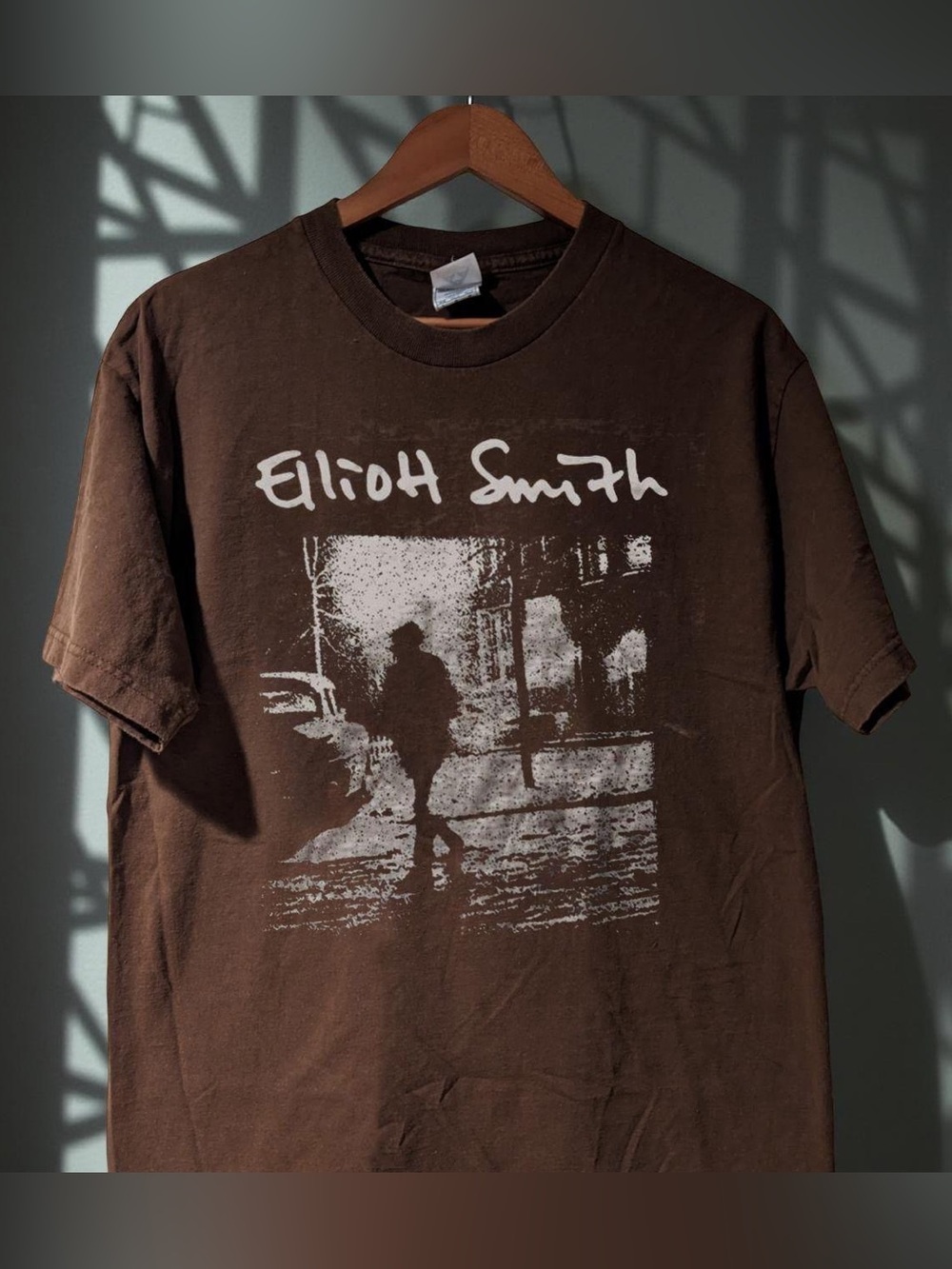 Elliott Smith Brown Photo Graphic Tee
